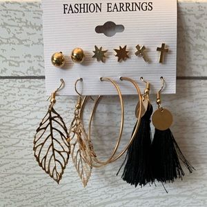 Boho Earrings/ Tassel Earrings - Set of 6